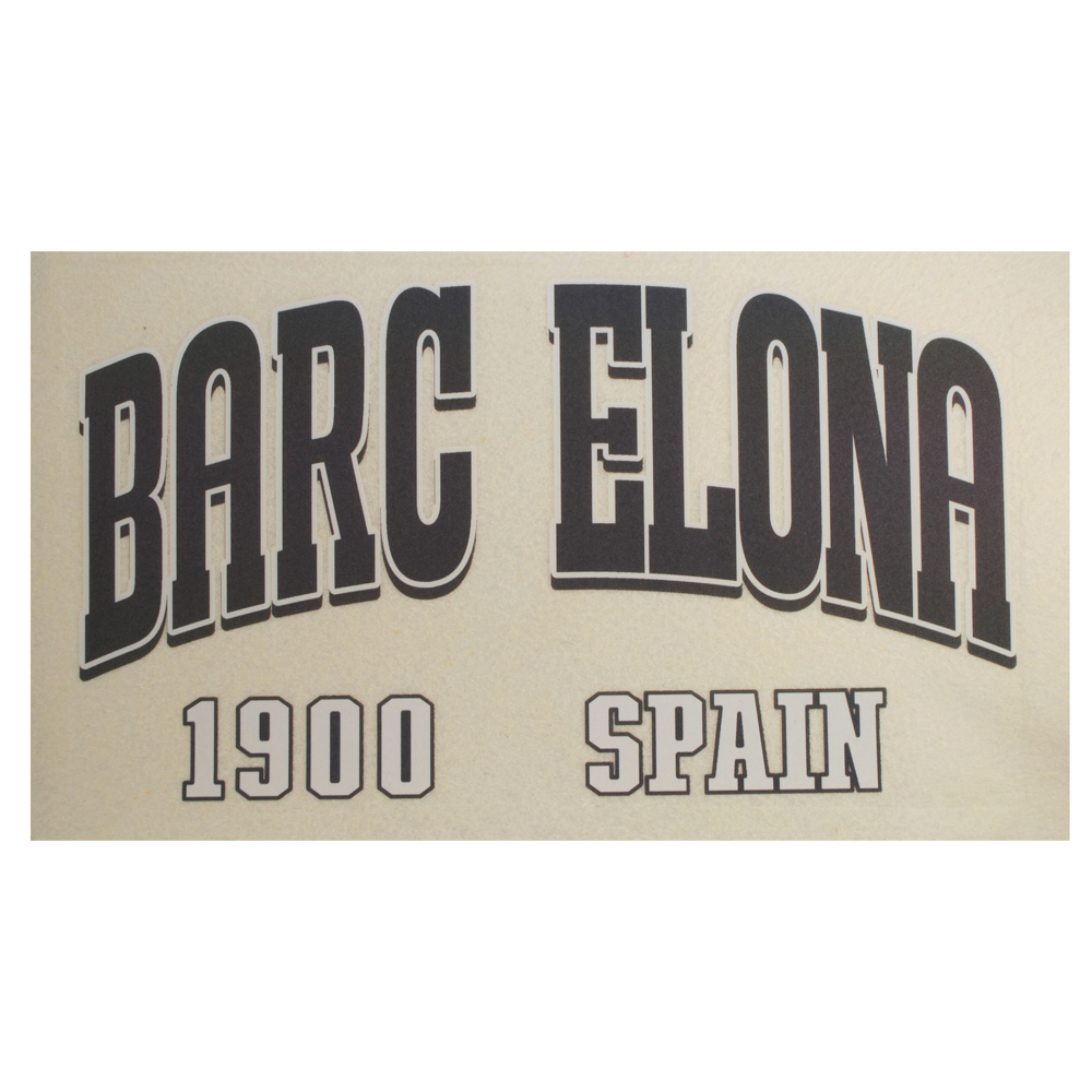 Термотрансфер DTF пленка светоотражающая 67783,  Barcelona 1900, 25*13,6см, шт. Термотрансфер