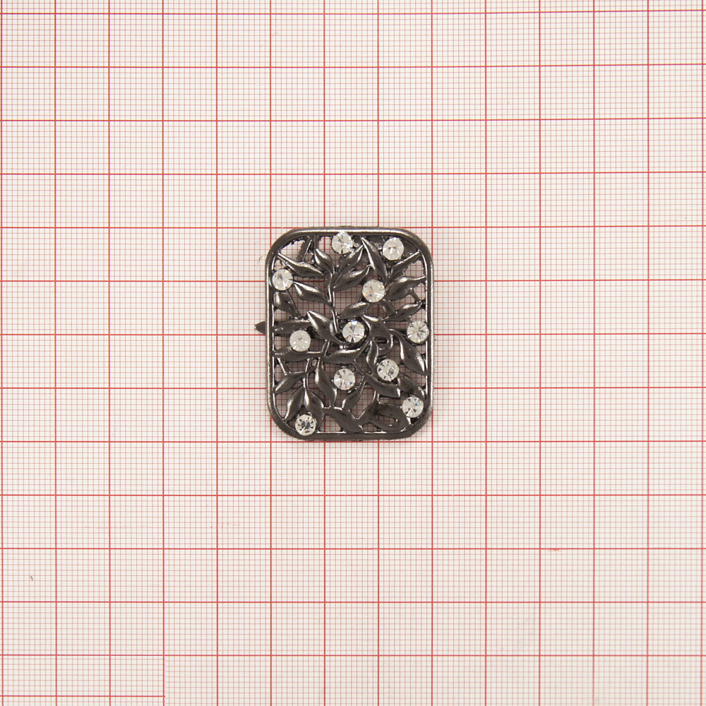 Краб металл81310 /краб/ прямоуг.41*30мм BLACK NIKEL. Крабы Металл Геометрия Декор