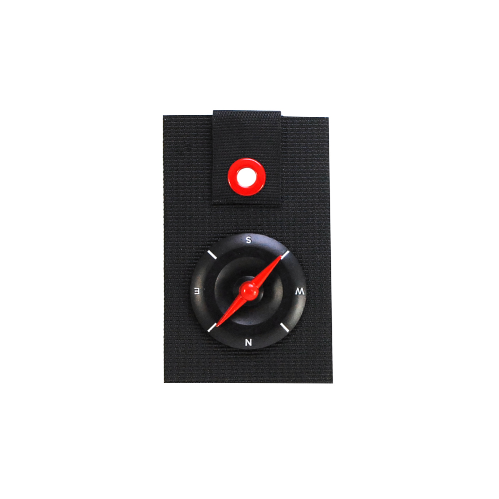 Лейба ткань и металл Компас 8*5см, черный, красный, белый, шт. Лейба Ткань