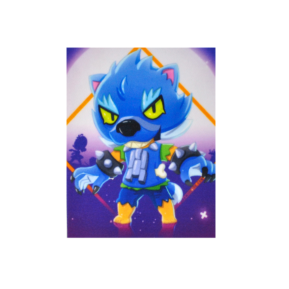Нашивка, Brawl Stars (волк), 14,5*17,5см, кашемир, сублимация, лазер, шт. Нашивка
