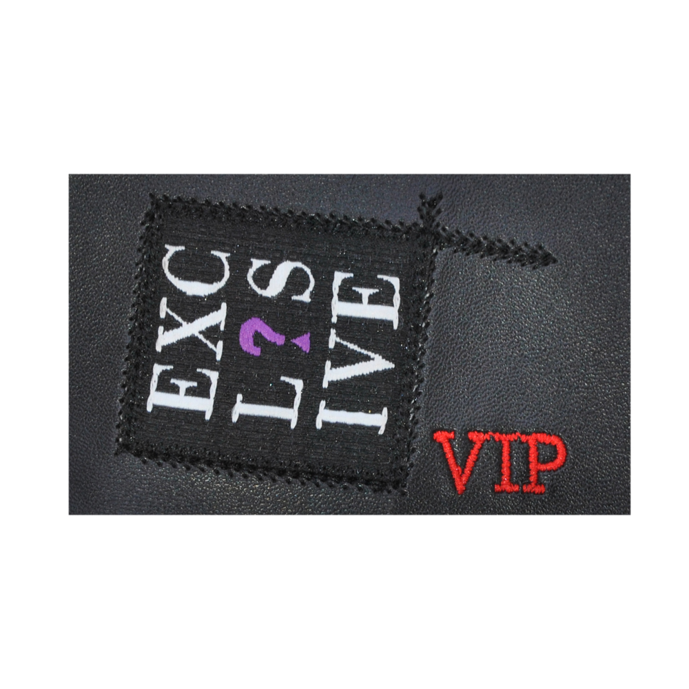 Лейба кожзам EXCL?SIV, 5*8см, черный, белый, сиреневый, красный, шт. Лейба Кожзам