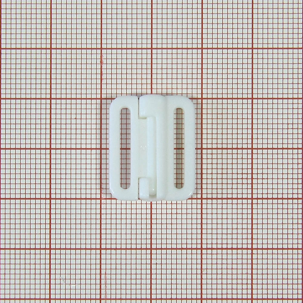 Застежка бельевая XZE-15 бел. 15мм, 1т.шт, уп. Застежка бельевая