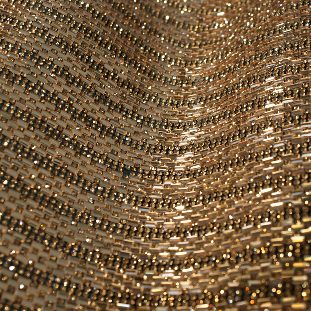 Стразы полотно Кирпичная кладка прямоугольники, золото 24*40, 1лист. Полотна из страз