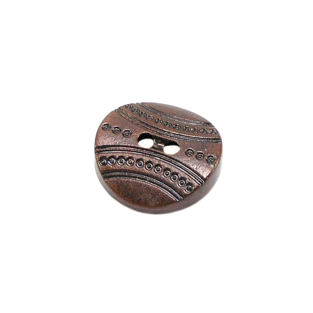Пуговица TR-95-36 medn 22мм. Пуговица металлизированная