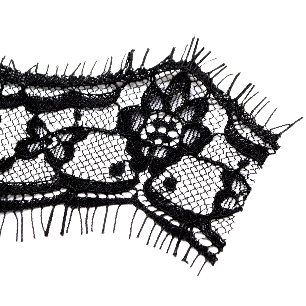 Кружево, 7см, черный, ярд. Кружево