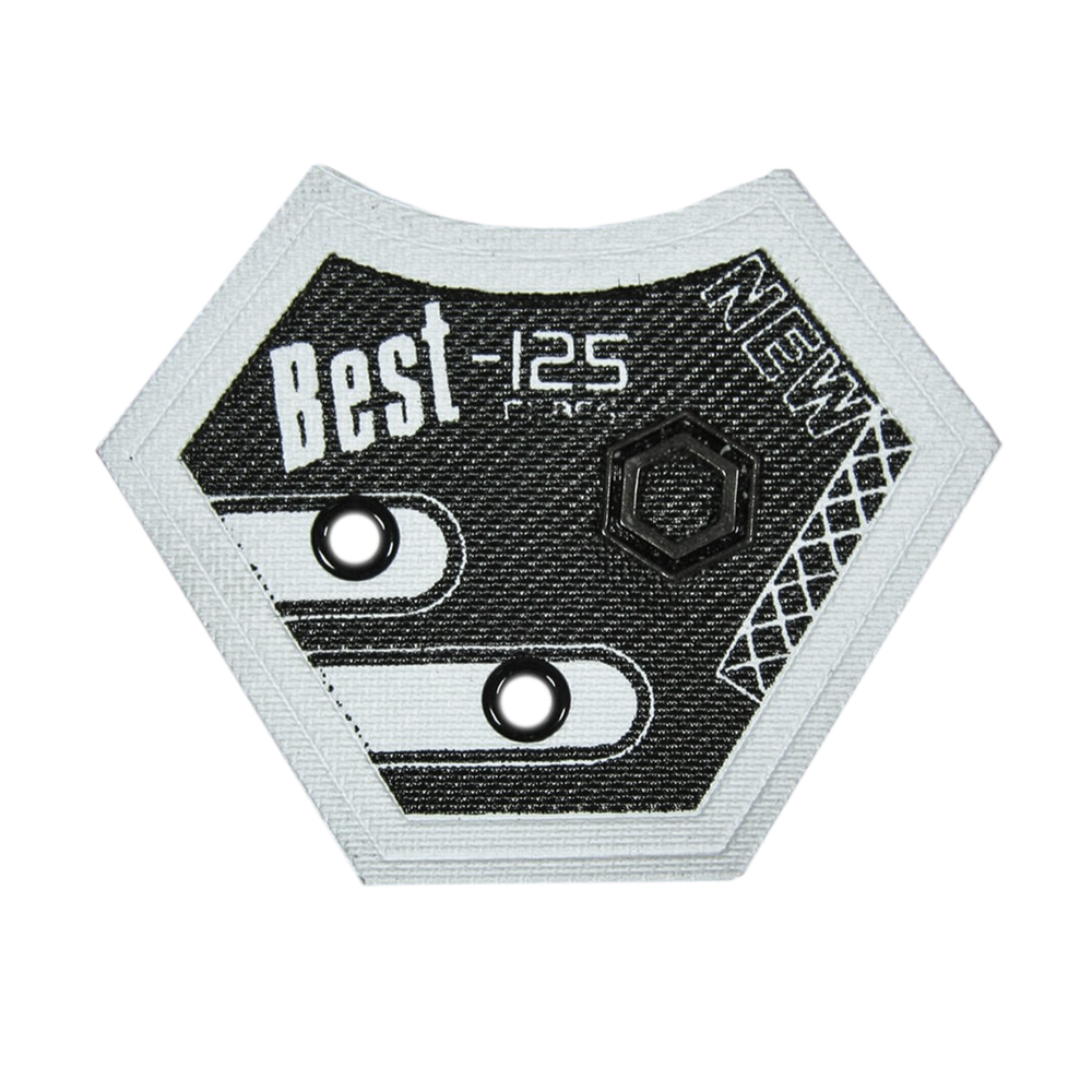 Лейба п/у Best-125 6-ти угольная белая  шт. Лейба Кожзам