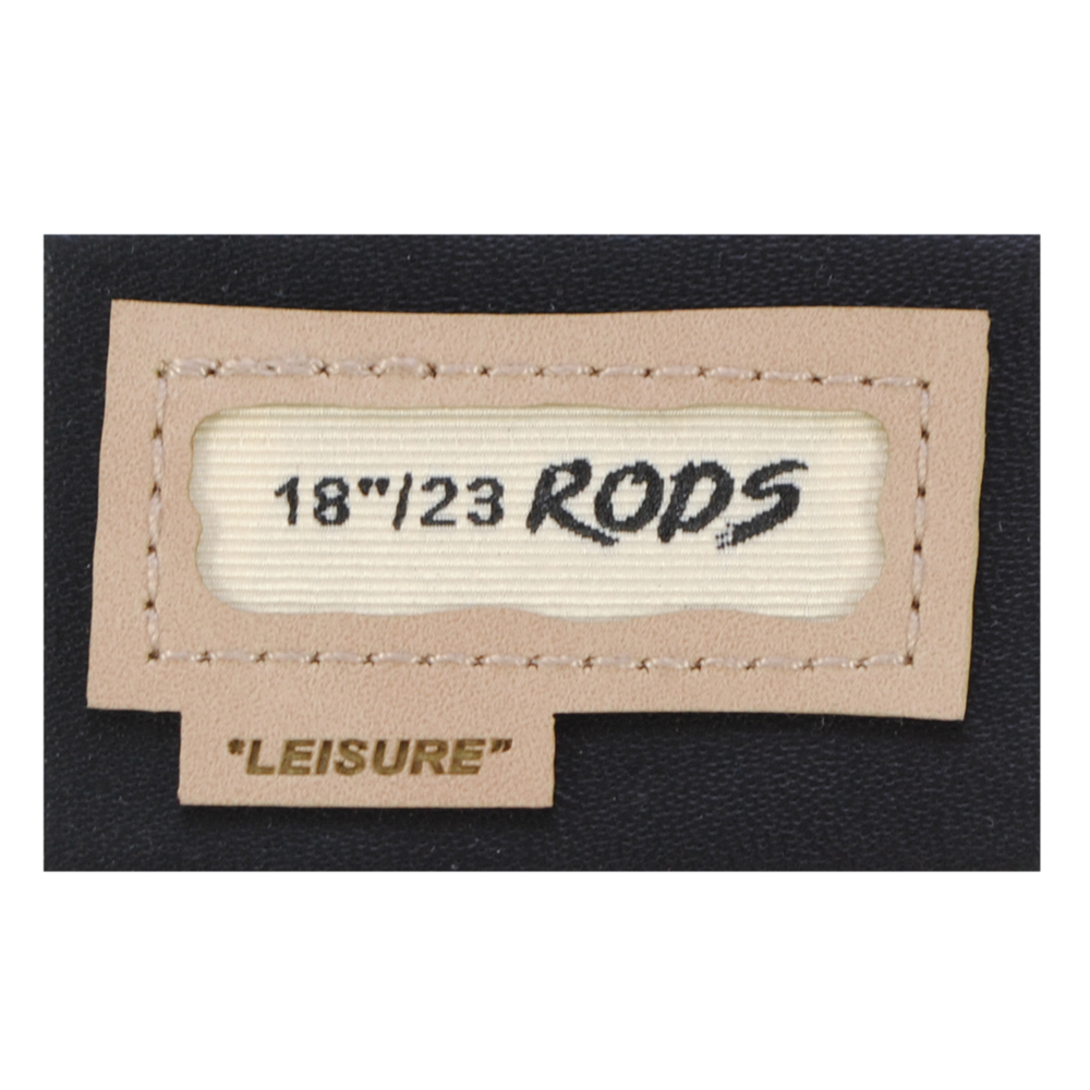 Лейба к/з Прямоугольник 18/23 Rods, 3,5*5,5см, бежевый, черный, шт. Лейба Кожзам
