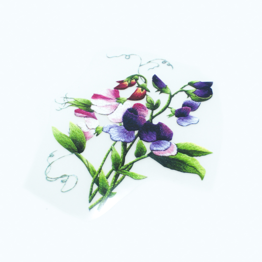 Термоаппликация Нежный букет 12,7*15см, шт. Термопереводки Цветы, Птицы