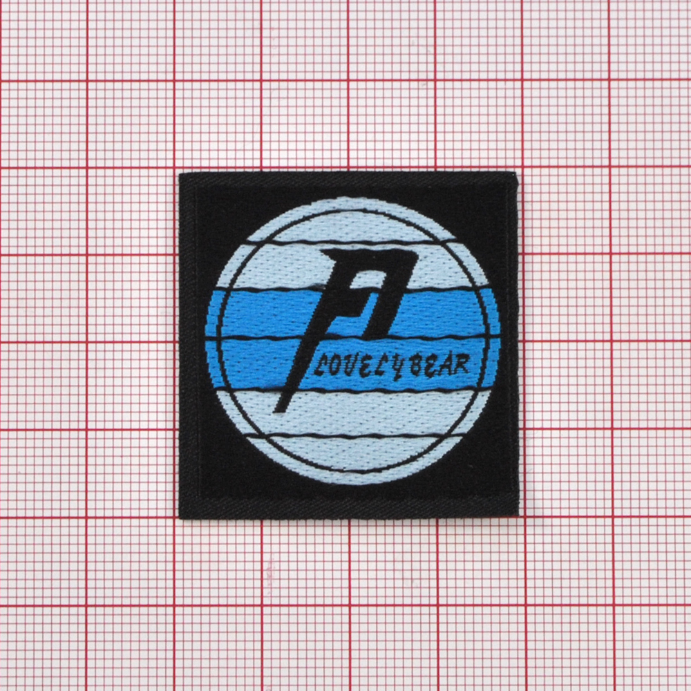 Лейба ткань F1, 4*4см, черный, белый, голубой, шт. Лейба Ткань