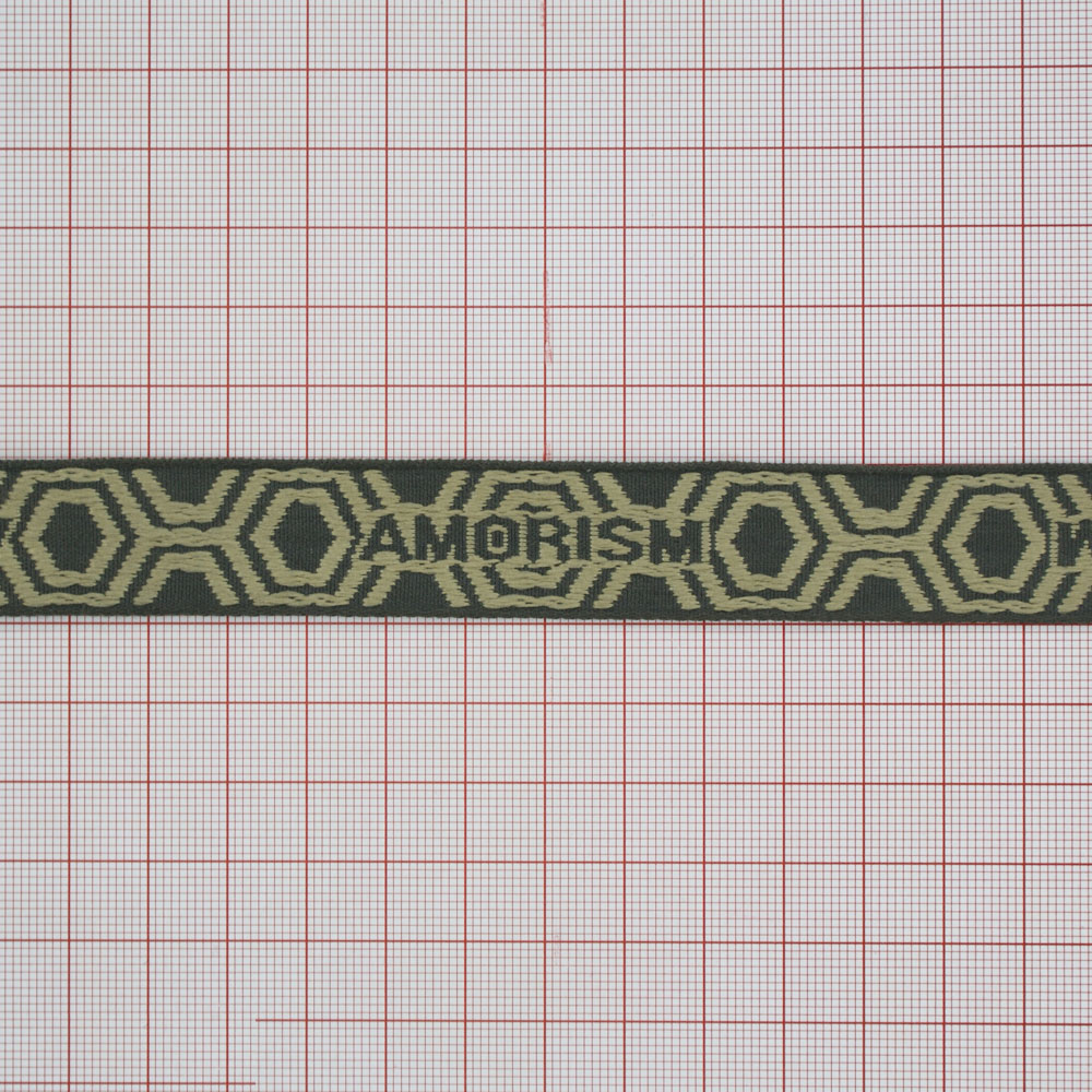 Тесьма Amorism св. коричневая, бежевая выш. м. Тесьма Разное