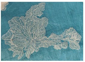 Аппликация пришивная кружева, 33*44см, черный. шт. Аппликации Пришивные Кружевные Вязаные