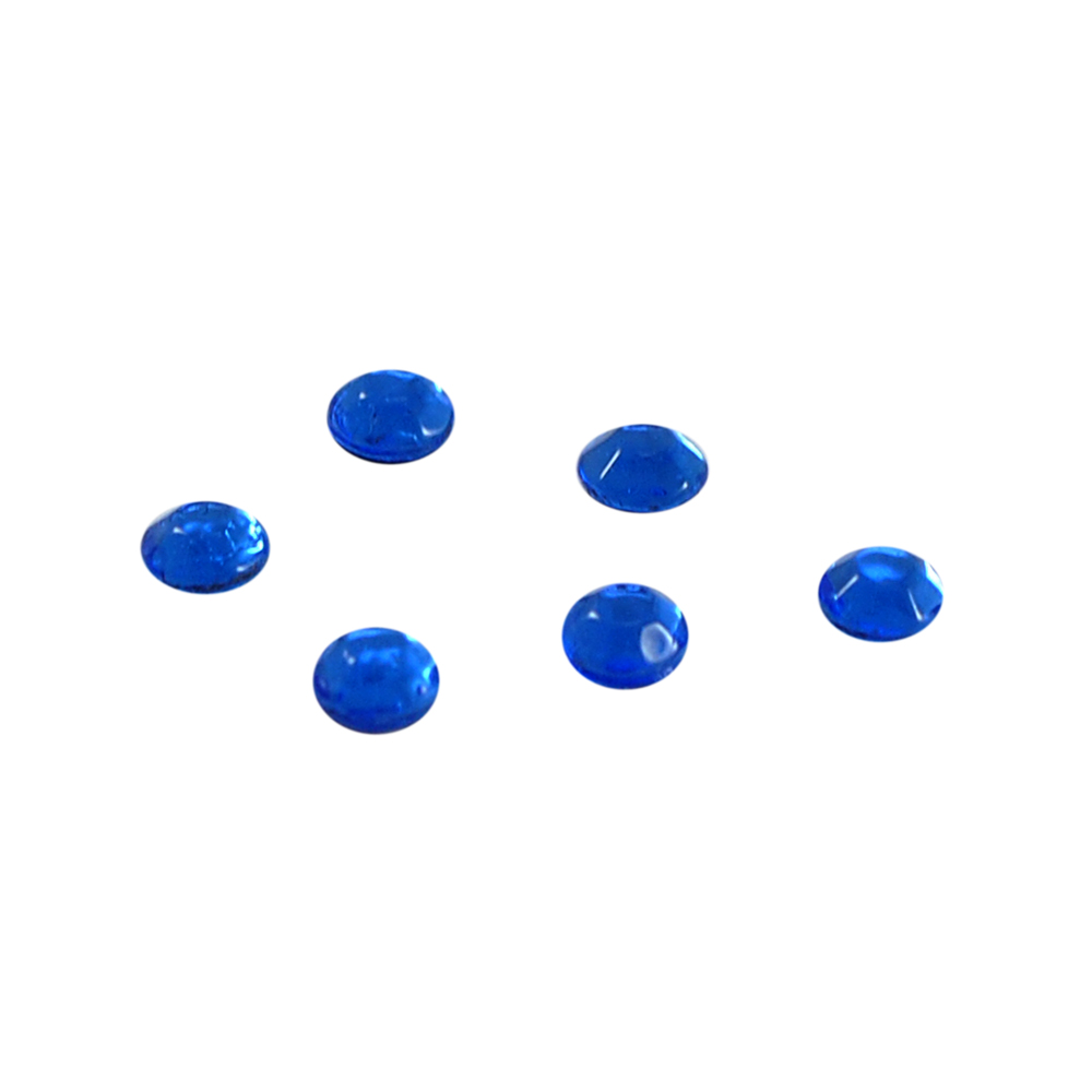 Стразы стеклянные клеевые SS-16 3,5мм, синий (sapphire) 28,8тыс.шт, уп. Стразы стекло 1000-50 гросс
