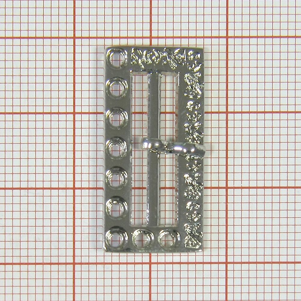 Пряжка металл 6488 (18995) отверстия NIKEL 2см. Пряжка