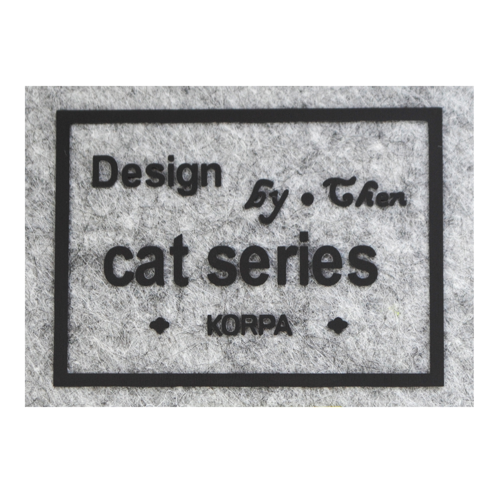 Термоаппликация резиновая прозрачная Cat series 55*40мм прямоугольная, черный рисунок, шт. Термопереводки Резиновые, Термопленка