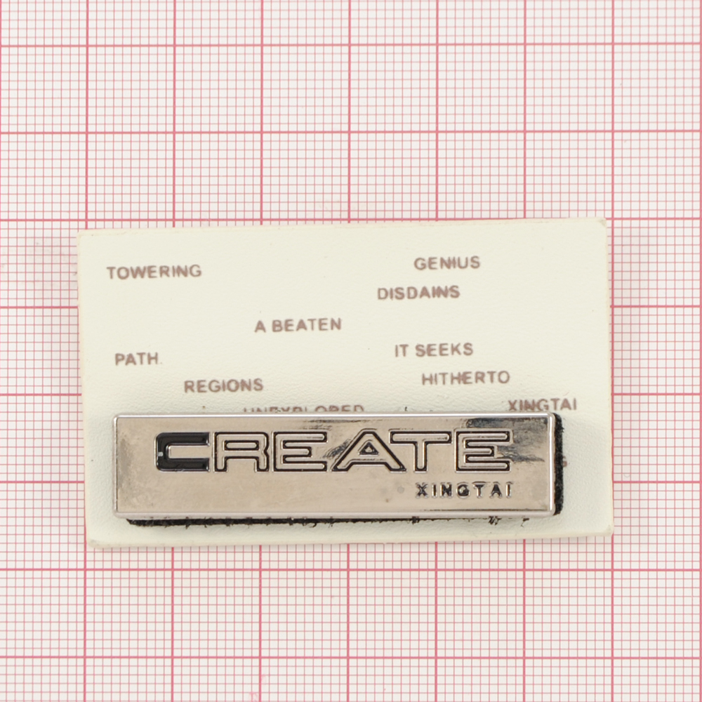 Лейба рез.белая, 3,5*6, +мет.серебро Create липучка, шт. Лейба Резина