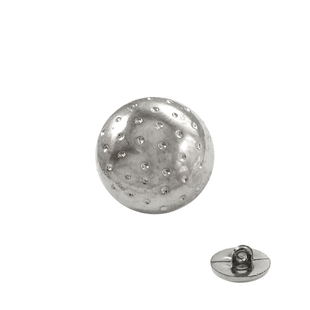 Пуговица TR-21-28 nik 17мм. Пуговица металлизированная