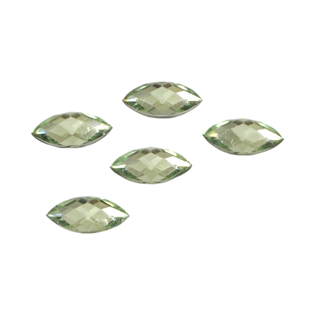 Стразы Д на клей, капля 7*15мм св-салатов 3, 1тыс.шт. Стразы на клей