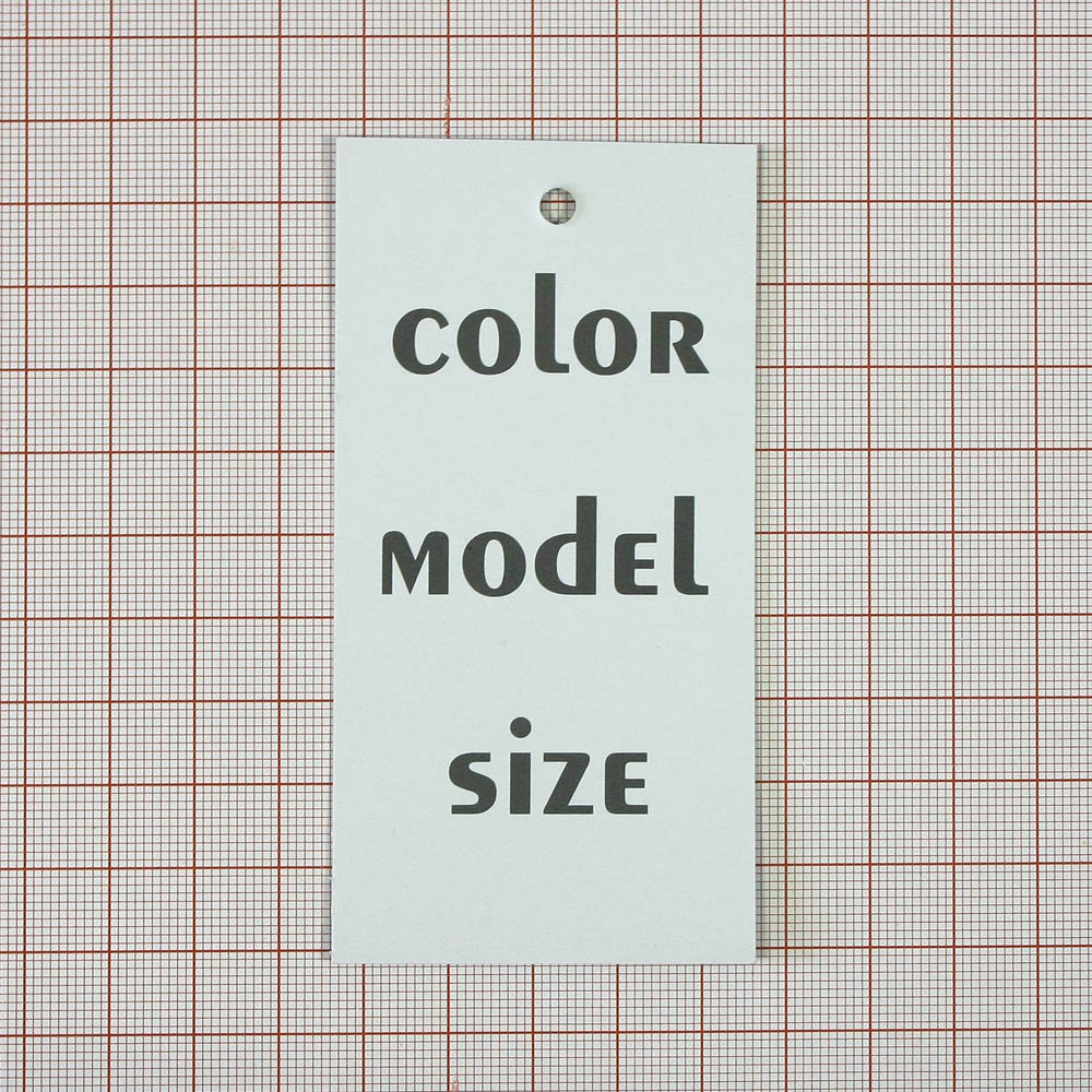 Этикетка бумажная Modern Clothes 50*100мм Мужчина на подиуме. Этикетка бумага