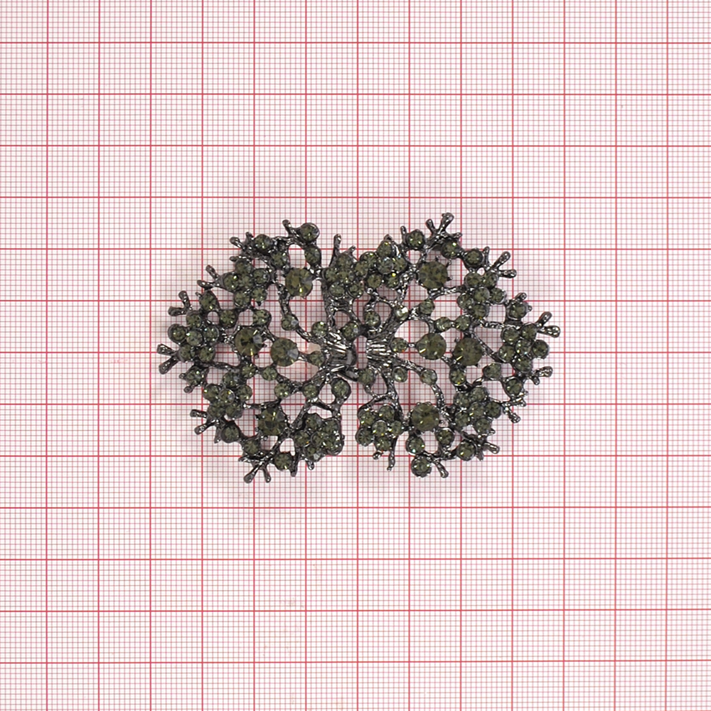 Крючок шубный 32791060 Дерево 79*50мм BN, bl.diamond, шт. Клипсы шубные, крючки