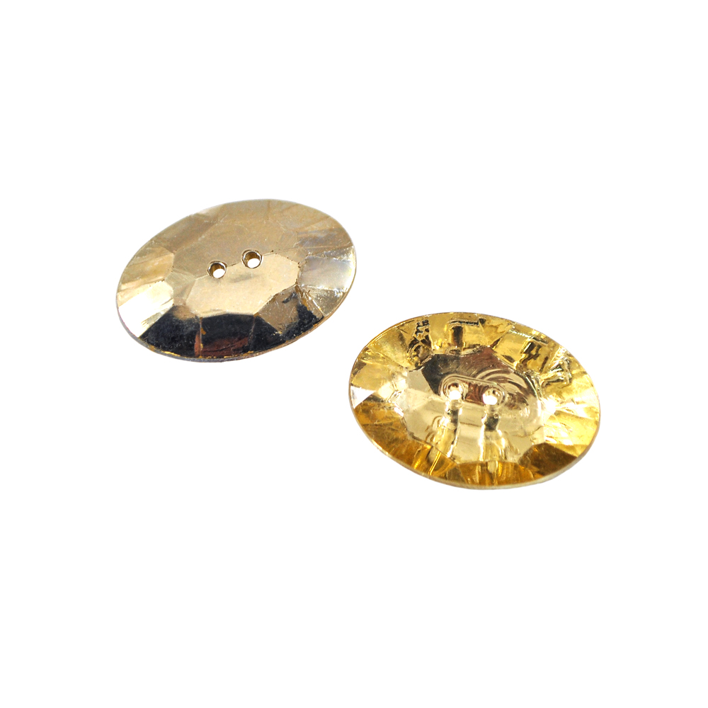 Пуговица акрил 25*35мм топаз (#32)  . Пуговица Акрил, Кристалл