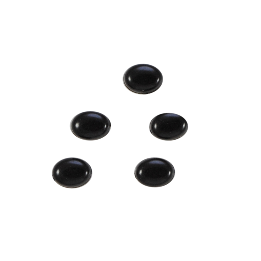 Носик плоский №16, овал 8*6мм черный, 1тыс.шт. Носики плоские