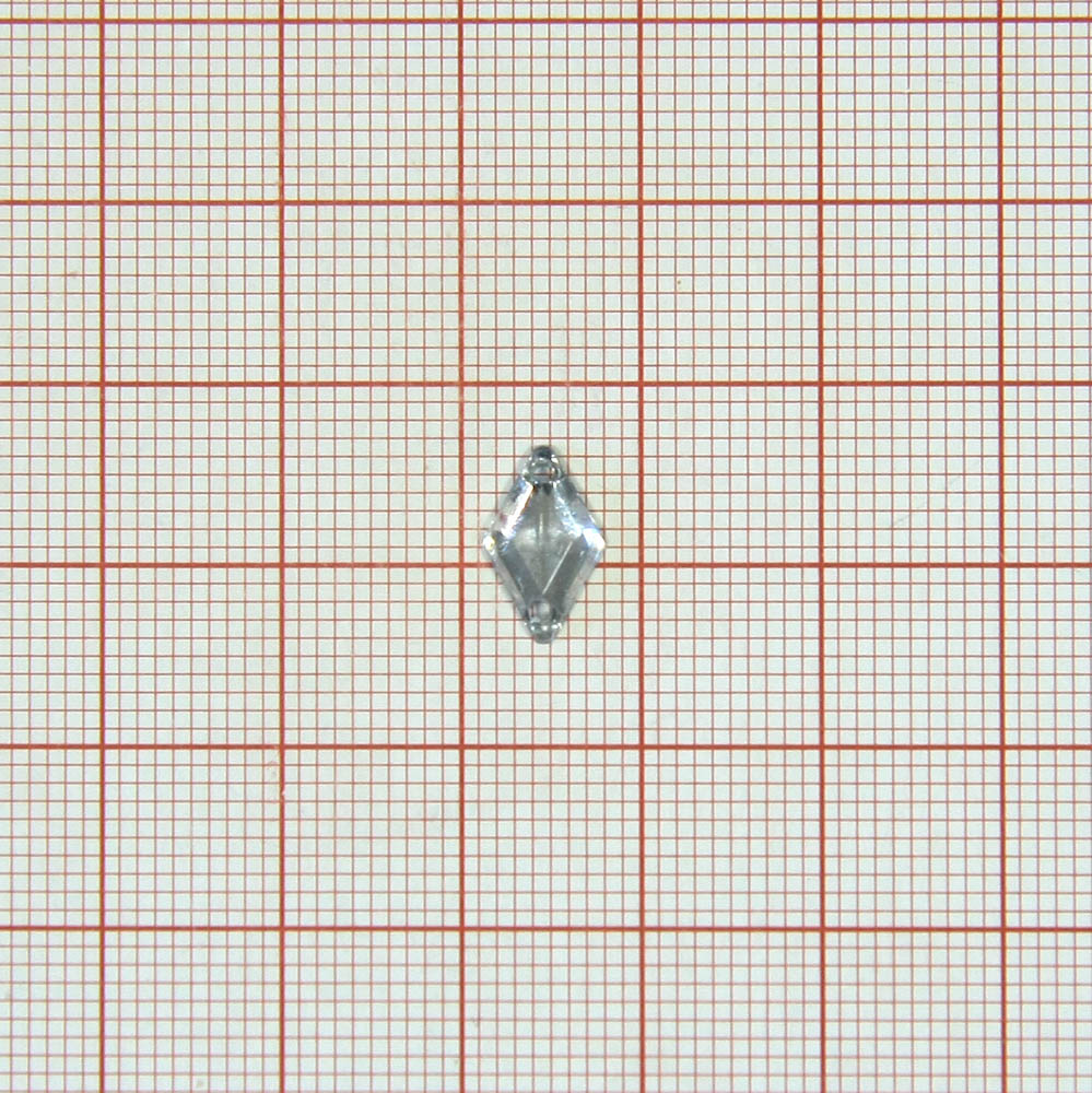 Стразы Д пришивн. ромб 7*11мм бел.кристал 38, 1тыс.шт. Стразы пришивные