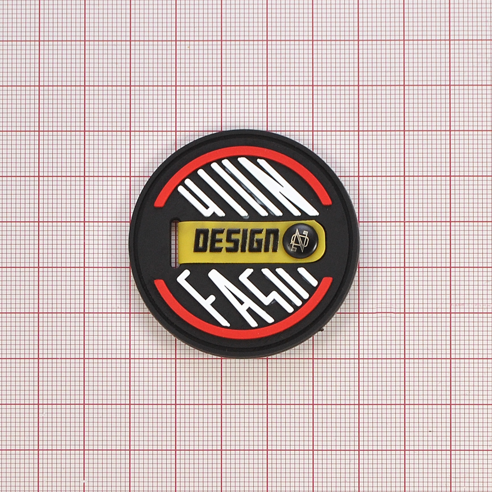 Лейба резиновая с хольнитеном DESIGN, 5*5см, черный, белый, красный, желтый, шт. Лейба Резина