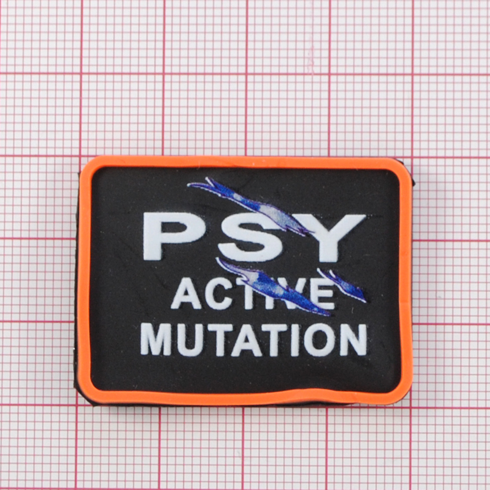 Лейба рез PSY Active 4*3см, чёрн., оранж., бел., шт. Лейба Резина