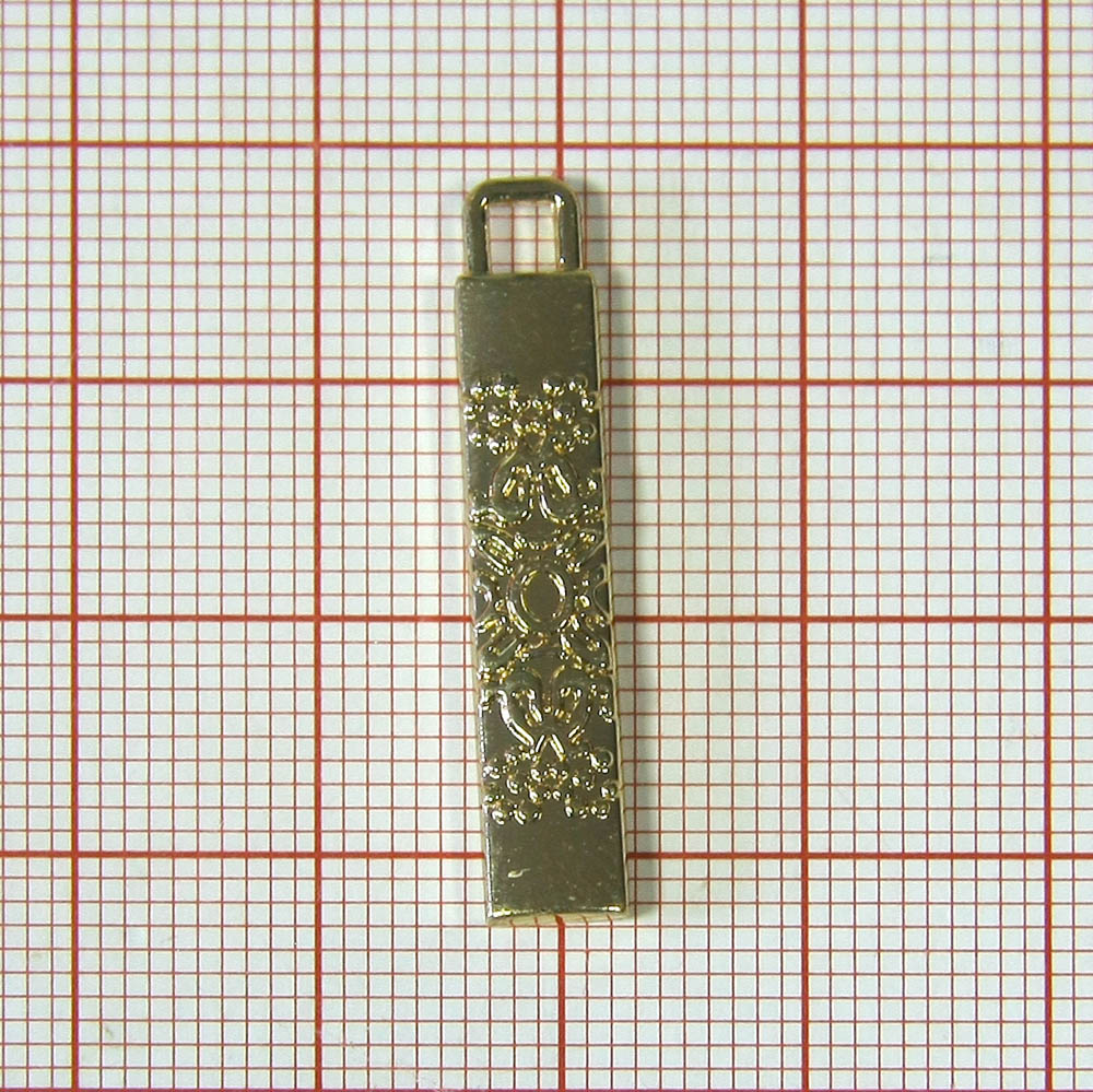 Подвеска металл HX- 016 Узор, 31мм GOLD, гравировка, шт. Подвески