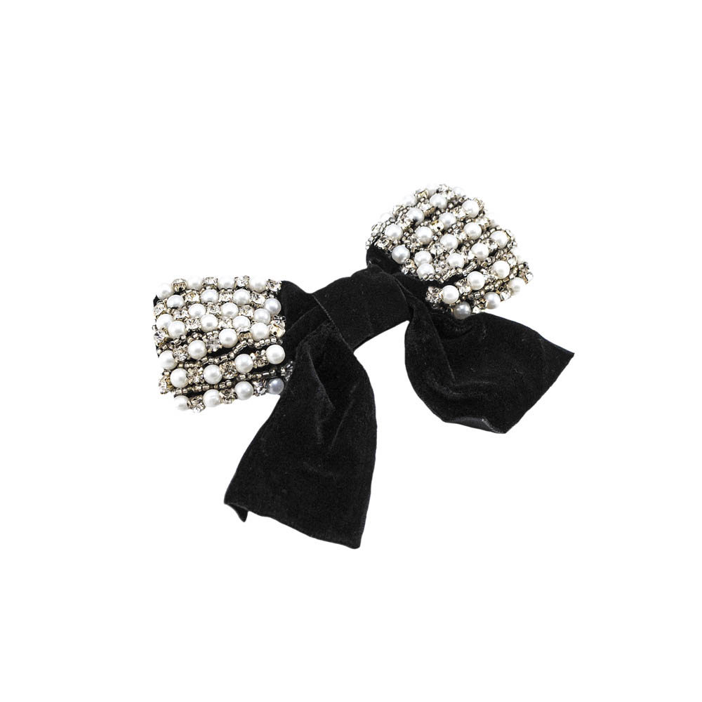 Аппликация декор черный бант бархат. Аппликация Декор