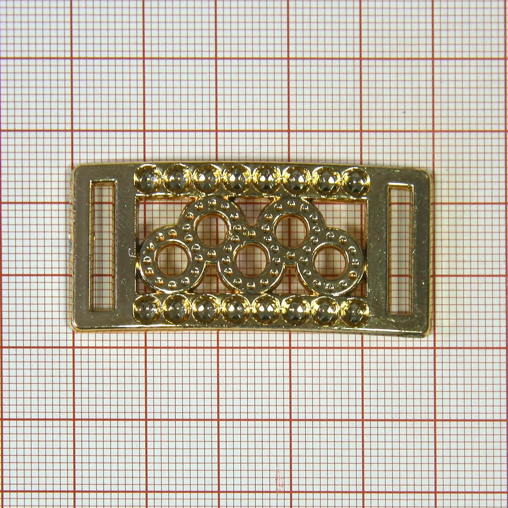 Перетяжка пластик 2105 Олимпиада 50*24мм GOLD, шт. Перетяжка пластик