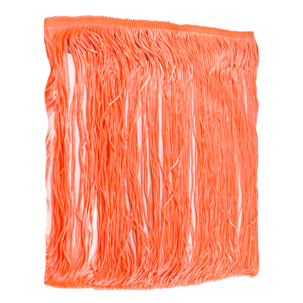 Бахрома нейлон 30см персик (peach)  м. Бахрома