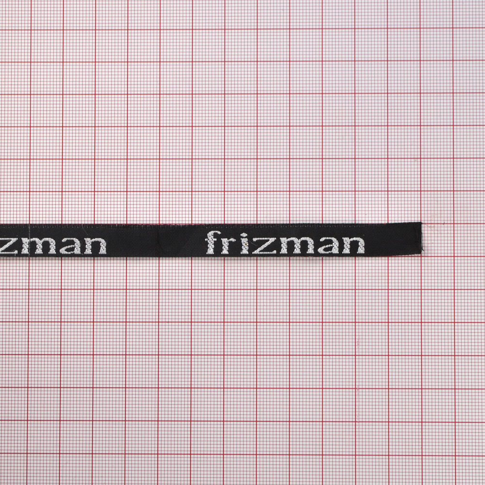 Этикетка тканевая вышитая Frisman /1см/ . Вышивка / этикетка тканевая