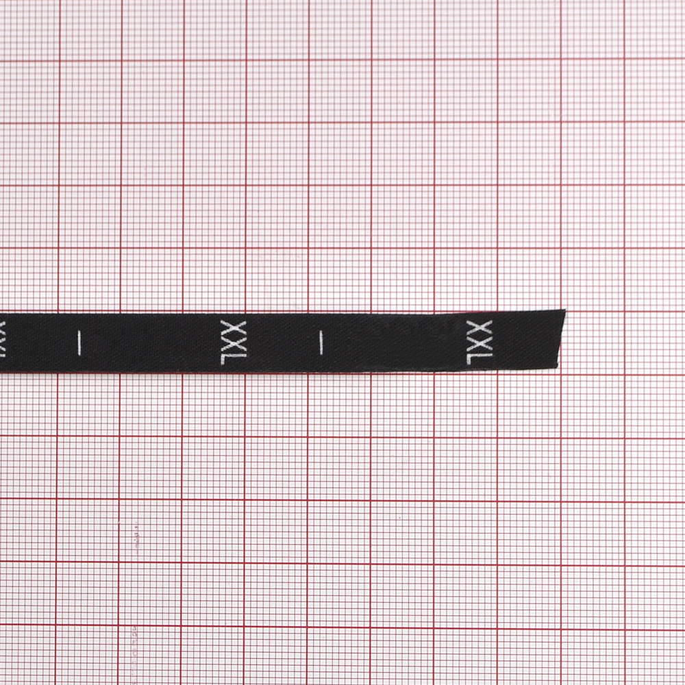 Размерник нейлон черный  XXL /1250шт/, 50м. Размерник накатанный нейлон