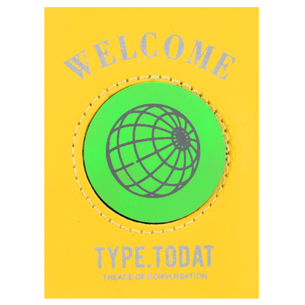 Нашивка к/з Welcome, с элементом на липучке, 8*6,5см жёлтая, сер., зел. шт. Нашивка Липучка