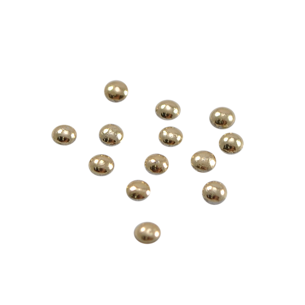 Стразы металл клеевые купол SS-6 2мм, GOLD  144тыс.шт.; уп. Стразы металл