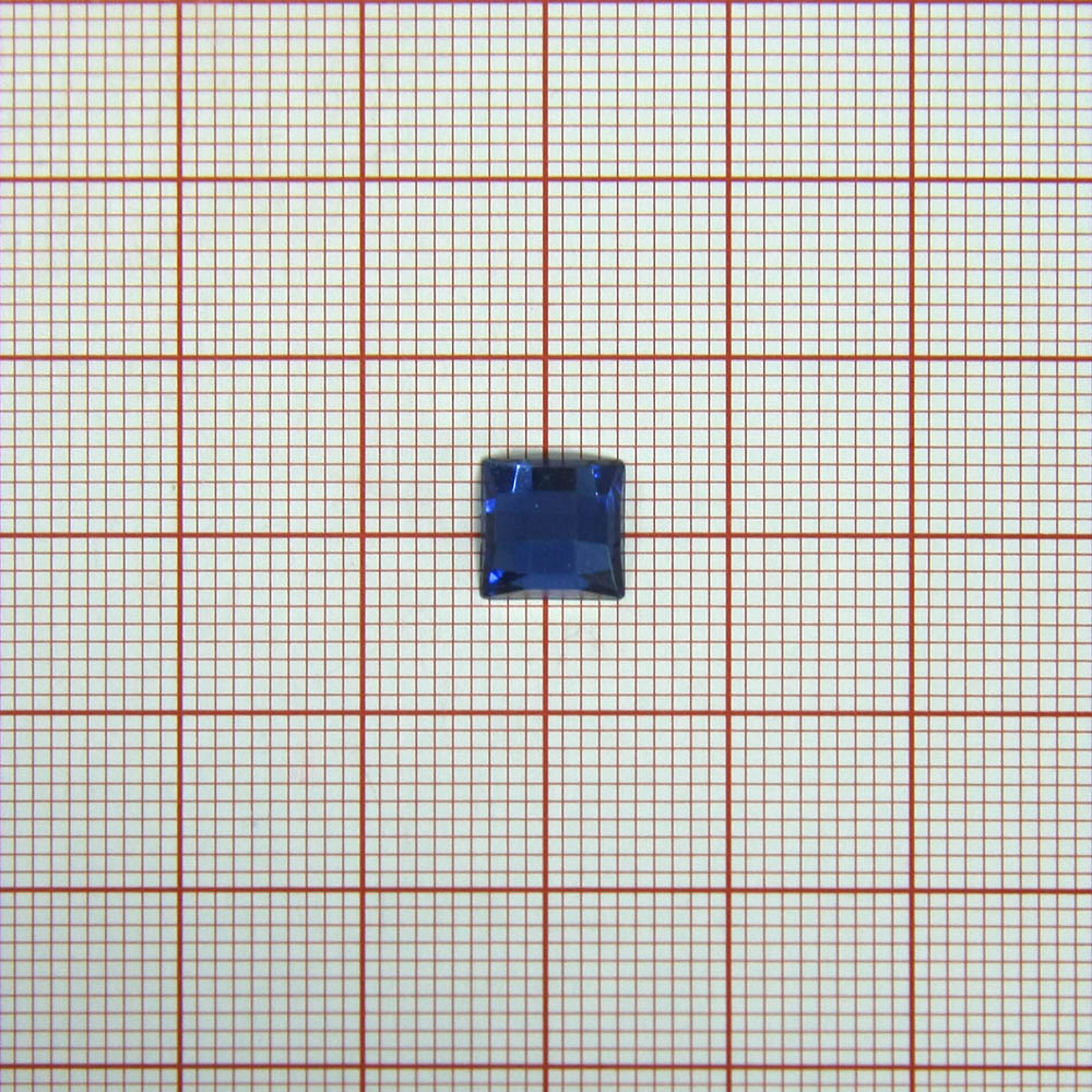 Стразы Д на клей, квадрат 8*8мм синий 14, 1тыс.шт. Стразы на клей