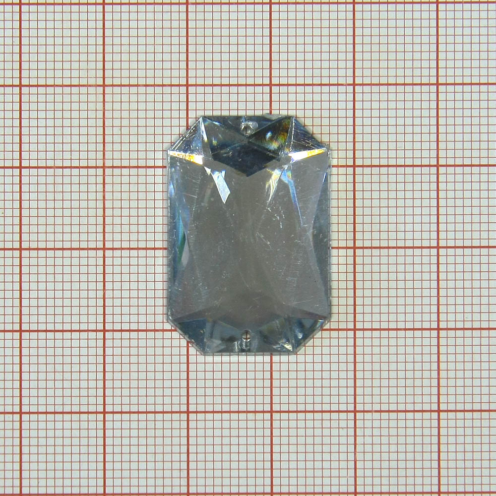 Стразы Д пришивн. многогран. 20*30мм бел.кристал 38, 1тыс.шт. Стразы пришивные