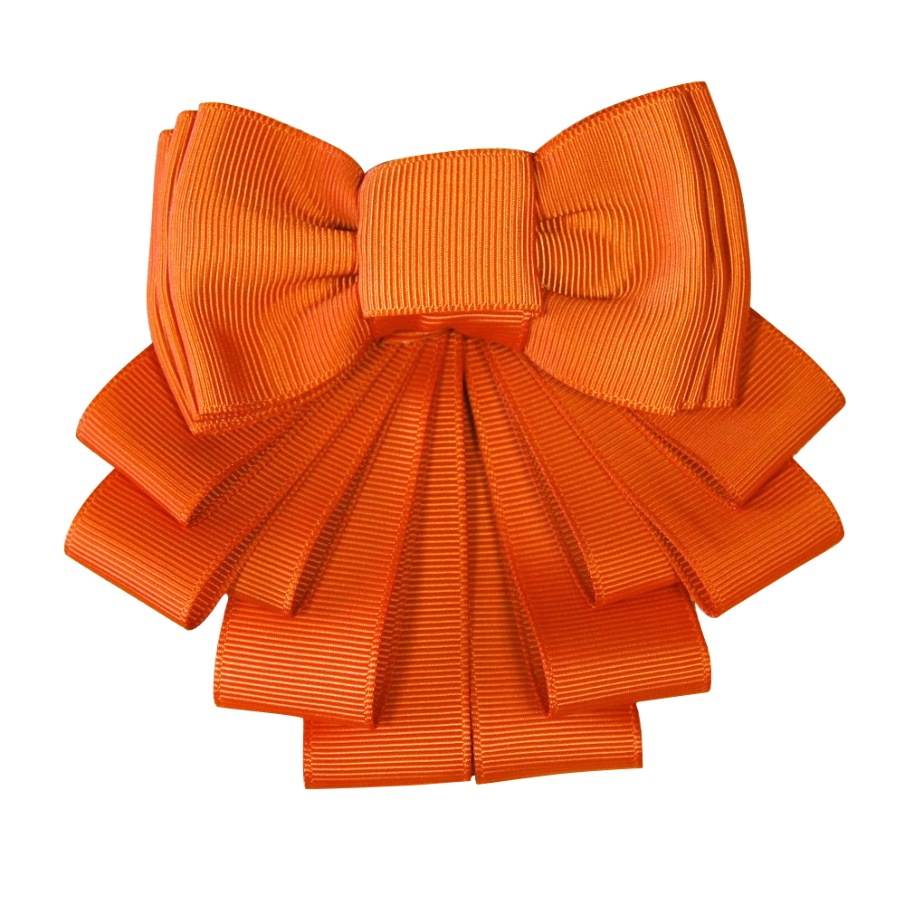 Аппликация декор обувная 54 БАНТ Сборный оранжевый, шт. Аппликации Пришивные Цветы Банты