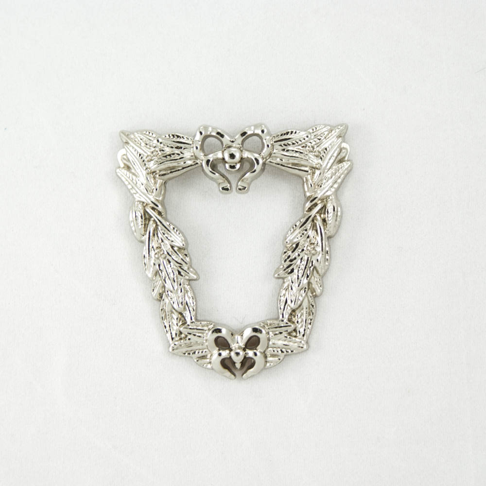 Краб металл Маски 12879 колоски 55*48мм NIKEL, шт.. Крабы Металл Геометрия Декор