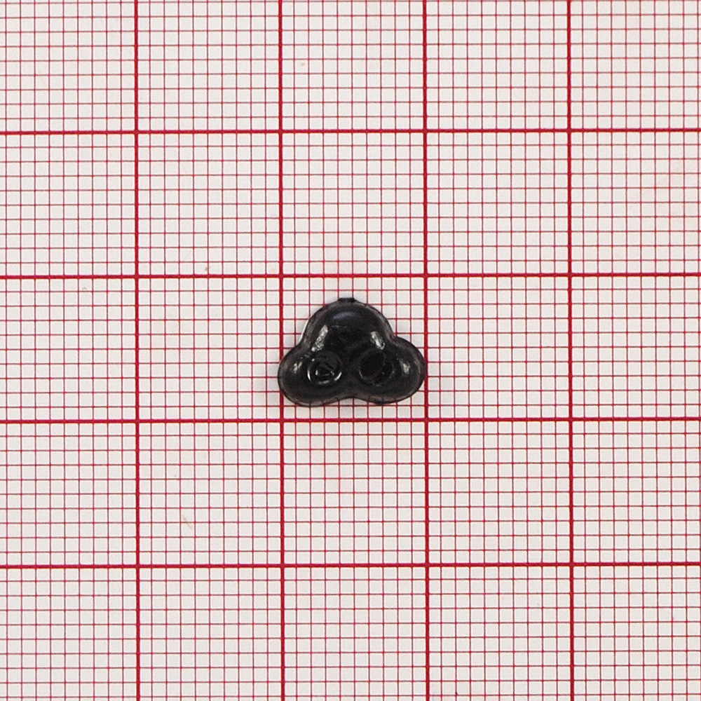 Носик плоский №10, Завиток 10мм черный, 1тыс.шт. Носики плоские