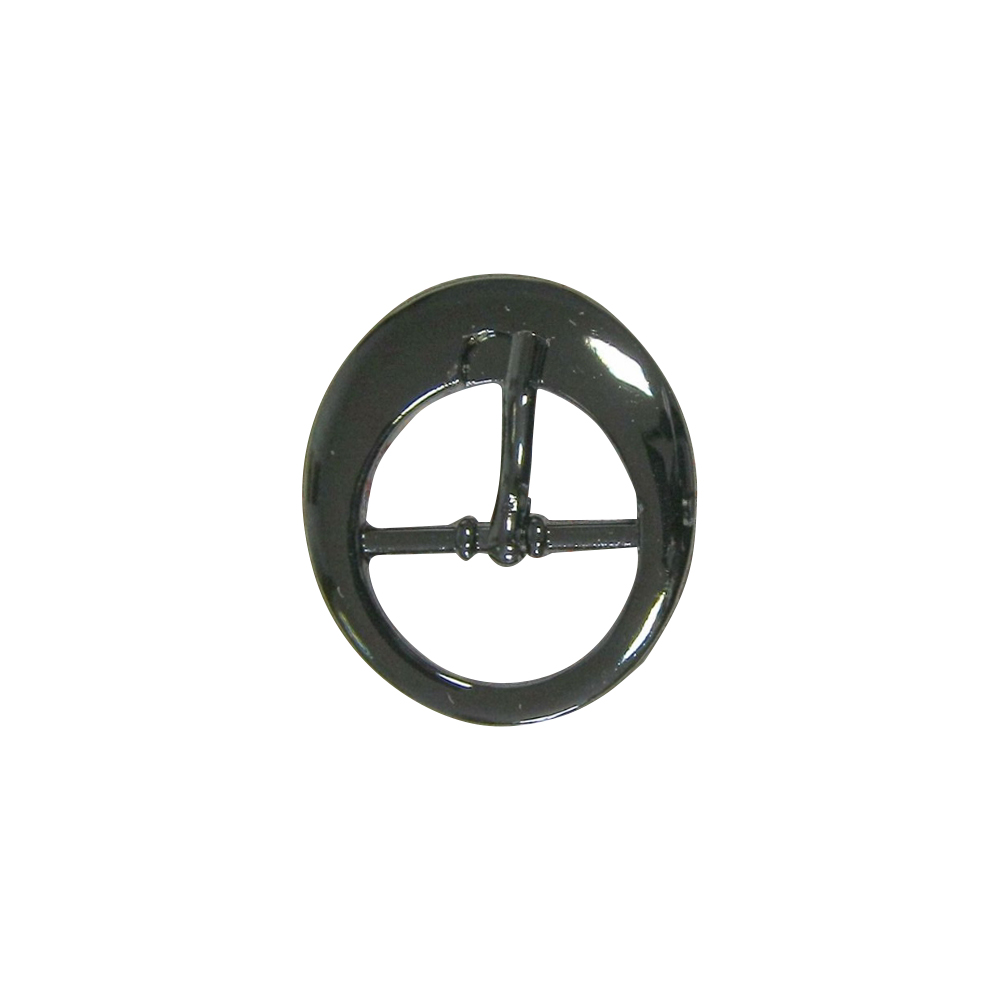 Пряжка метал 0045 овал 1,5см BLACK NIKEL . Пряжка
