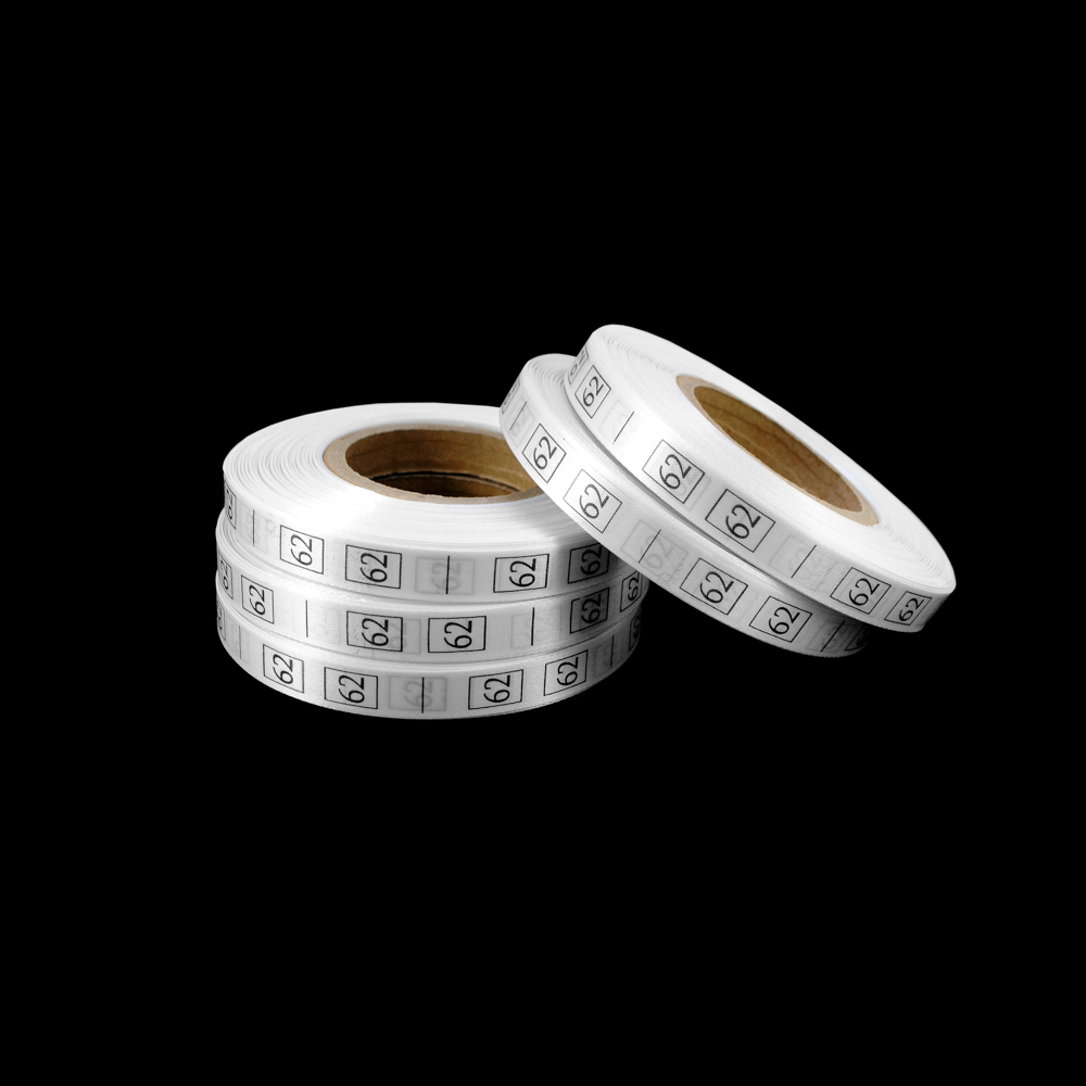 Размерник нейлон белый 62 /1250шт/, 50м. Размерник накатанный нейлон