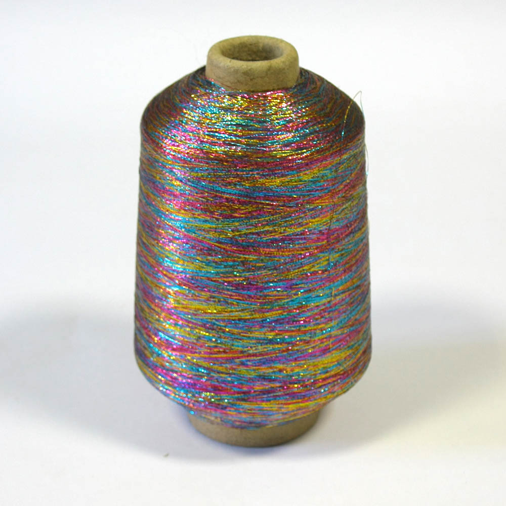 Нитка люрекс X-29 меланж Радуга /500г/ . Нитка Люрекс