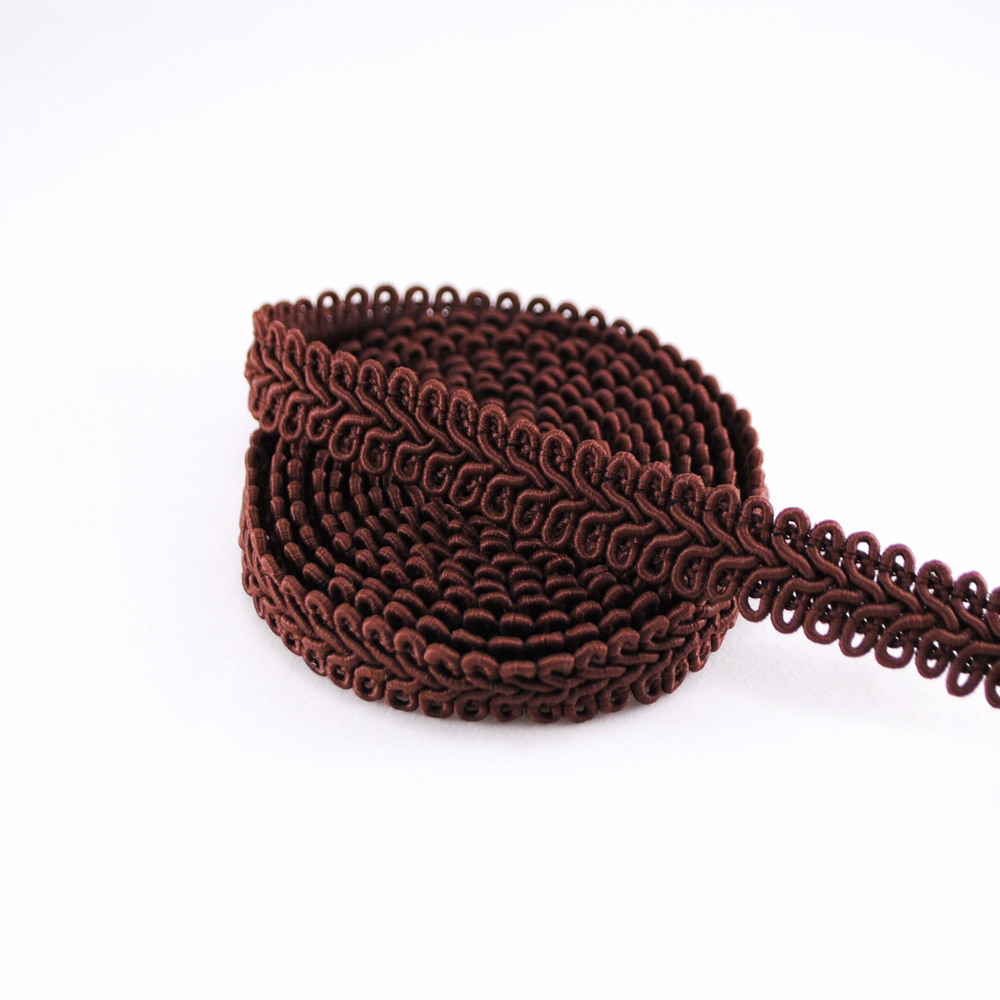 Тесьма фуражечная коричневая 50м. Тесьма Разное