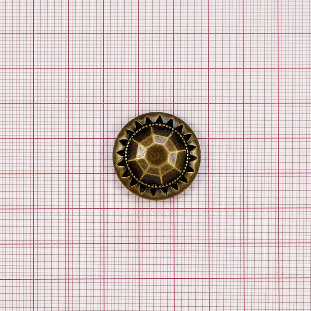 Пуговица TR-1059-40 Черепаха ANT 24мм. Пуговица металлизированная