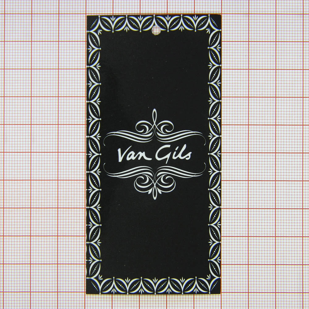 Этикетка бумажная Van Gils (черный) /ламинация/. Этикетка бумага