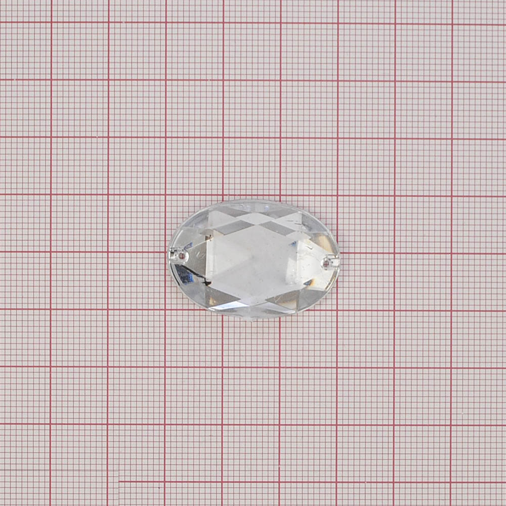 Стразы Д пришивн. овал 20*30мм бел.кристал 38, 1тыс.шт. Стразы пришивные