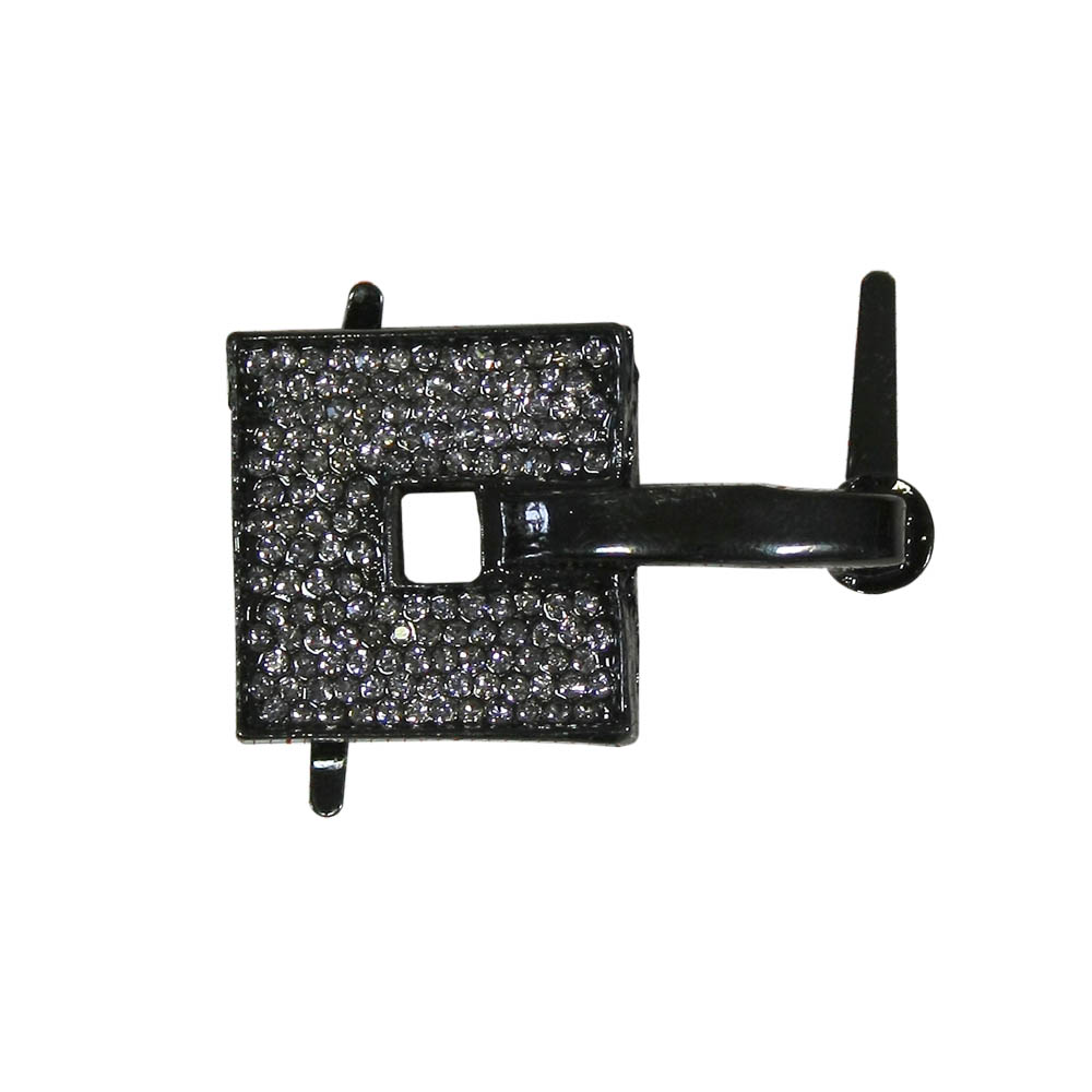 Краб металл Крадрат со стр., мет.выносной элемент, BLACK NIKEL, Black Diamond, шт. Крабы Металл Геометрия Декор