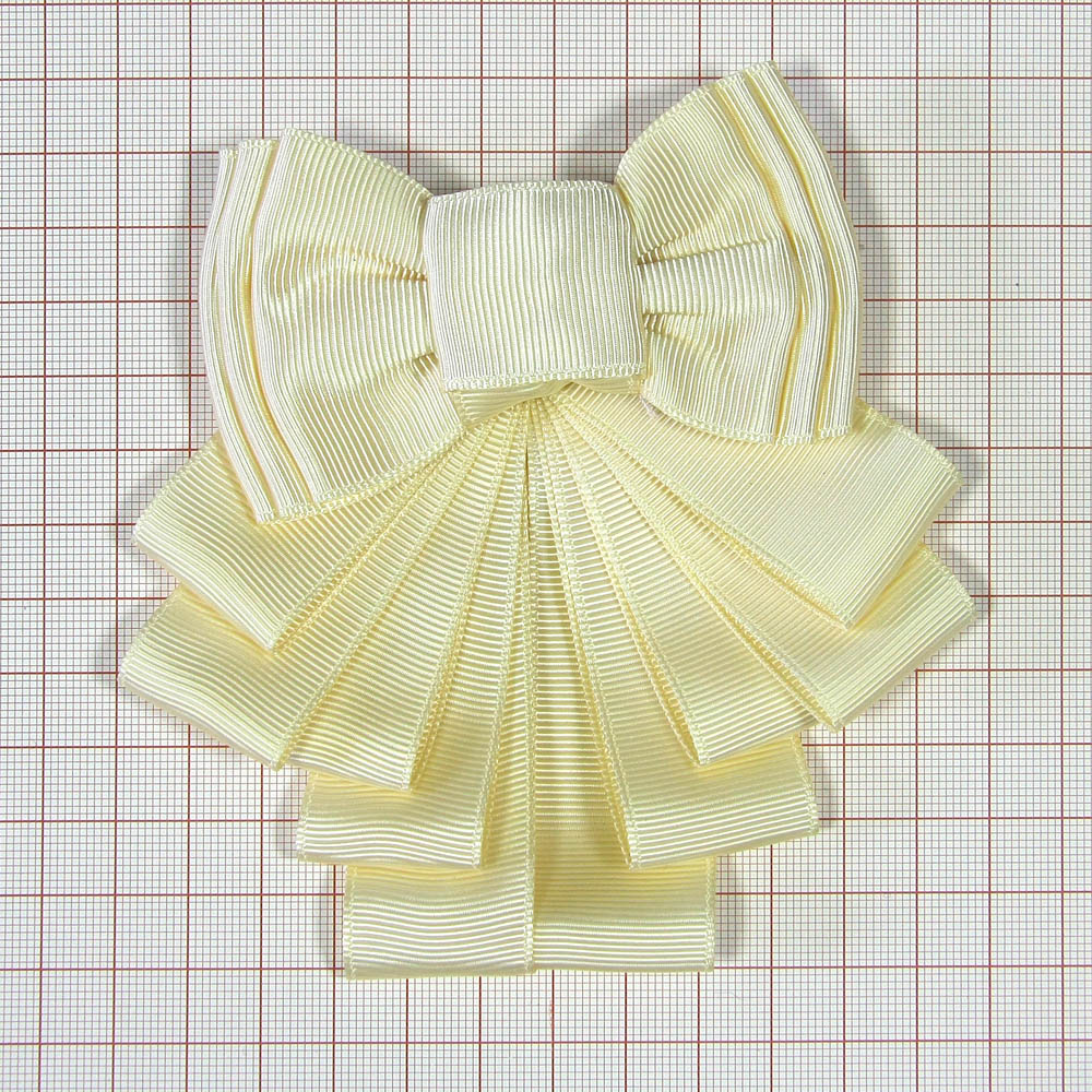 Аппликация декор обувная 54 БАНТ Сборный бежевый, шт. Аппликации Пришивные Цветы Банты